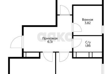 Фото №2: 2-комнатная квартира 54 м² - Краснодар, мкр. жилой комплекс Облака, ул. имени Генерала Корнилова, 9к2