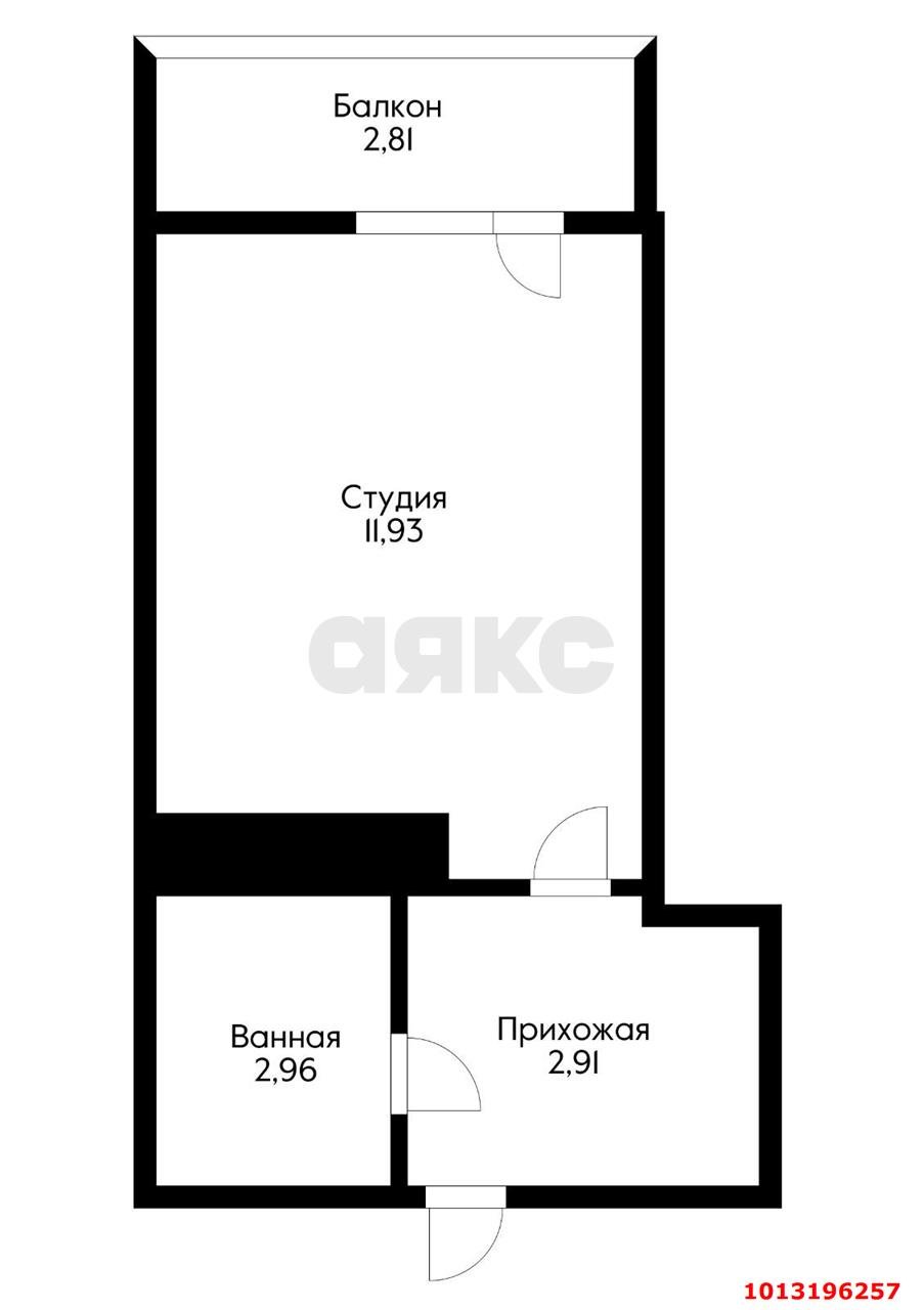 Фото №16: Студия 20 м² - Краснодар, Черёмушки, ул. Новороссийская, 90/2к1