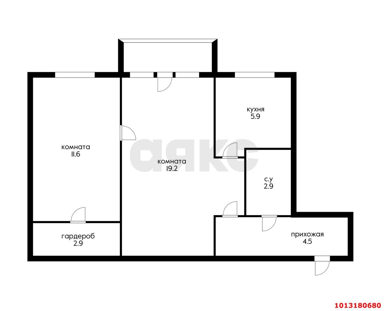 Фото №9: 2-комнатная квартира 51 м² - Краснодар, Центральный, ул. Котовского, 92