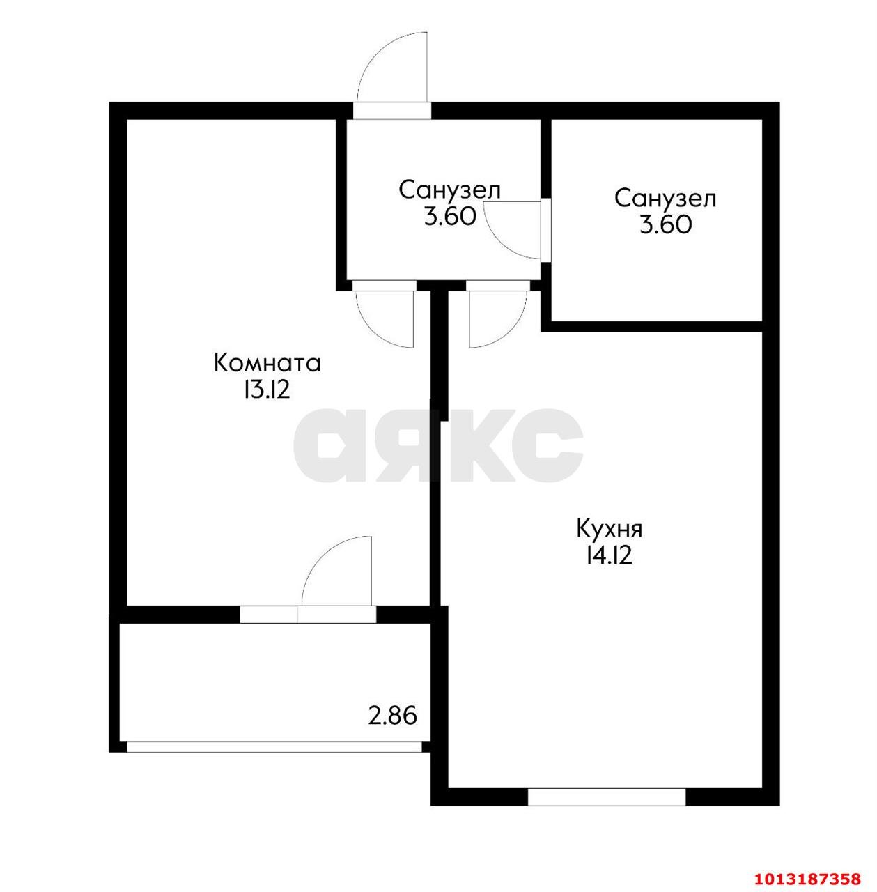 Фото №2: 1-комнатная квартира 37 м² - Краснодар, Карасунский внутригородской округ, 