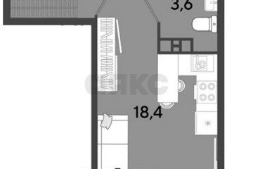 Фото №2: Студия 25 м² - Краснодар, мкр. Парк Победы, 