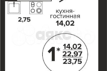 Фото №5: Студия 23 м² - Краснодар, мкр. Музыкальный, ул. Российская, 257/7лит1