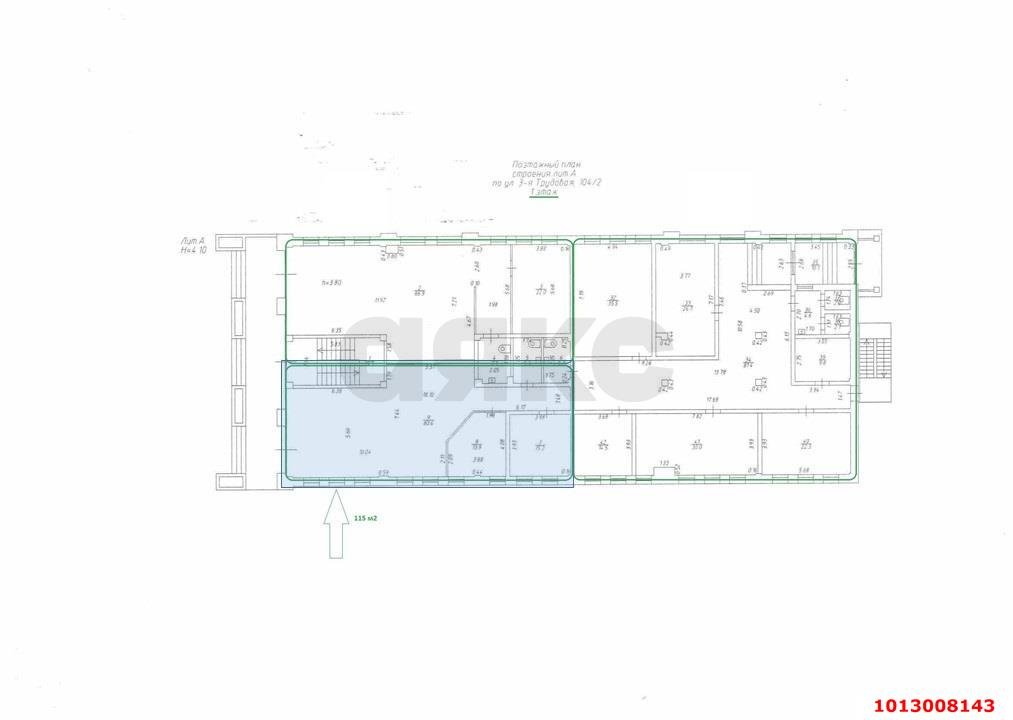 Фото №4: Офисное помещение 115&nbsp;м², 1/2&nbsp;эт. - Краснодар, Прикубанский внутригородской округ, п. Калинино, ул. 3-я Трудовая, 104