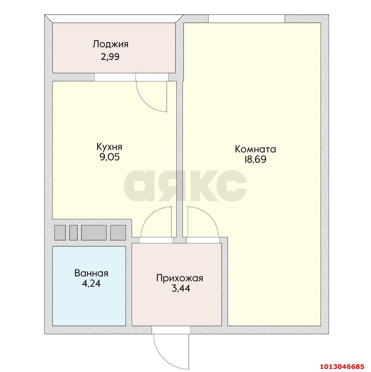 Фото №13: 1-комнатная квартира 39 м² - Краснодар, Славянский, ул. Заполярная, 39к5