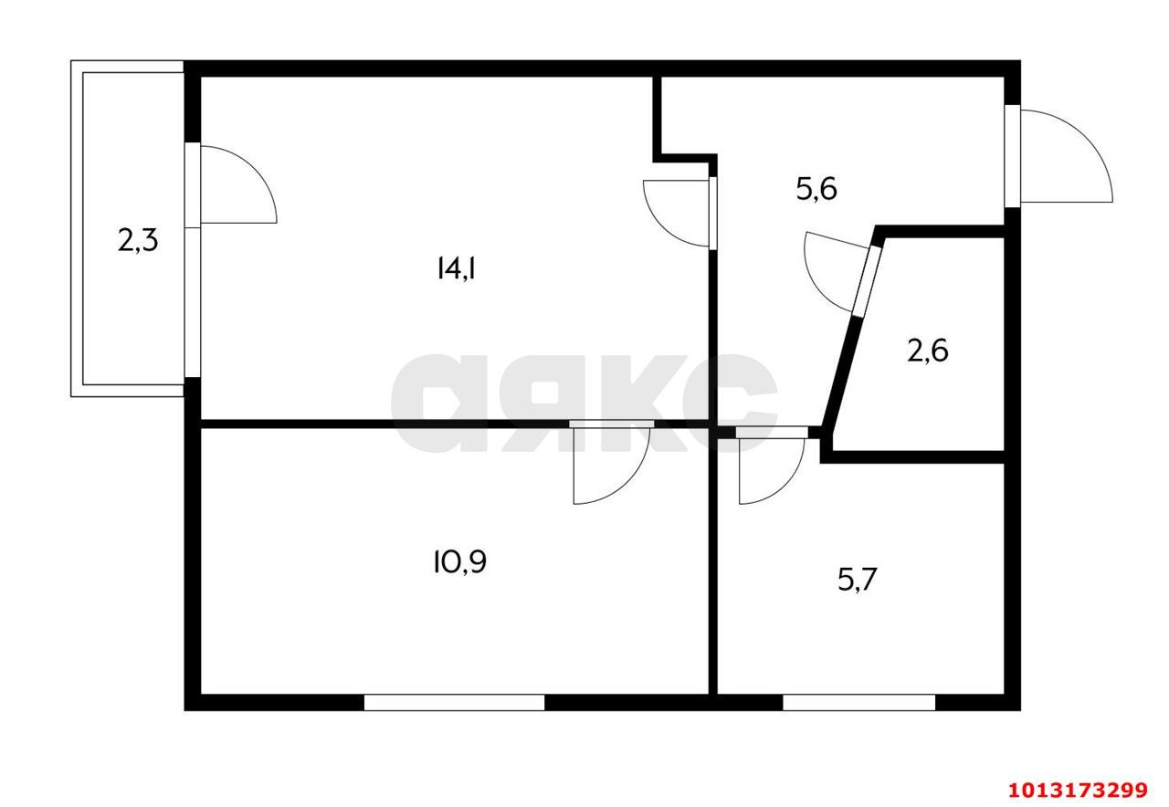 Фото №18: 2-комнатная квартира 41 м² - Темрюк, ул. Октябрьская, 44