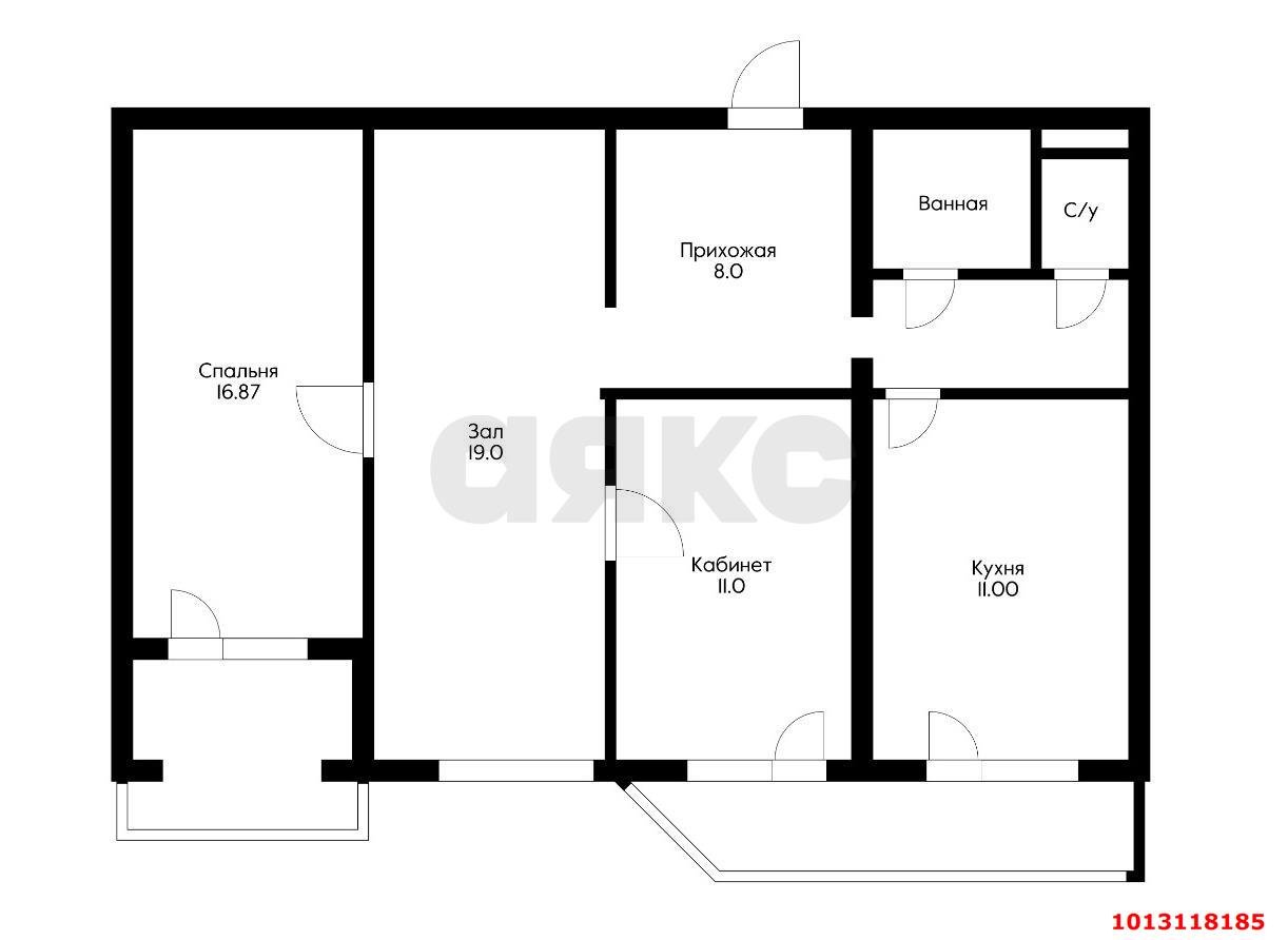 Фото №15: 3-комнатная квартира 90 м² - Краснодар, Юбилейный, ул. Рождественская набережная, 3