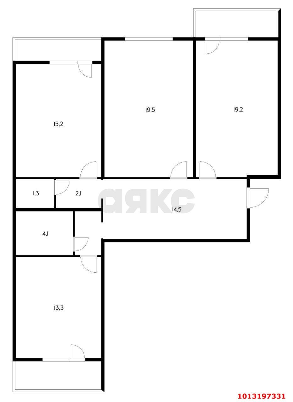 Фото №8: 3-комнатная квартира 105 м² - Краснодар, Фестивальный, ул. Анисовая, 18