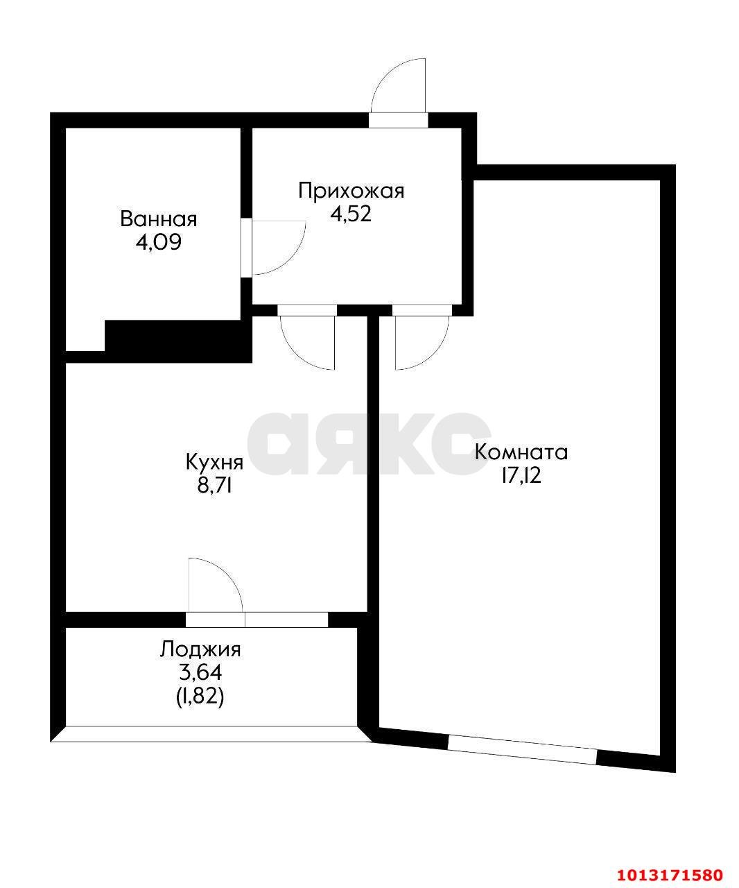 Фото №5: 1-комнатная квартира 35 м² - Краснодар, жилой комплекс Сограт, ул. Красных Партизан, 4/15