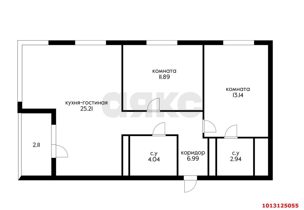 Фото №8: 2-комнатная квартира 66 м² - Краснодар, жилой квартал Патрики, 