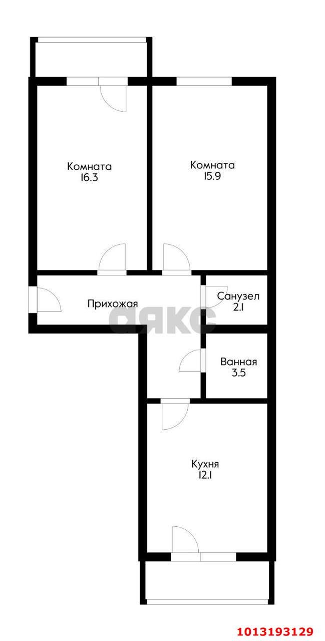 Фото №10: 2-комнатная квартира 63 м² - Краснодар, Музыкальный, ул. Ангарская, 2/5