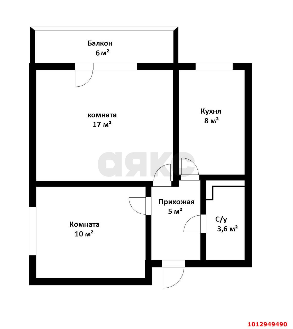 Фото №2: 2-комнатная квартира 48 м² - Краснодар, жилой комплекс Берёзовый, ул. 2-я Целиноградская, 1/1