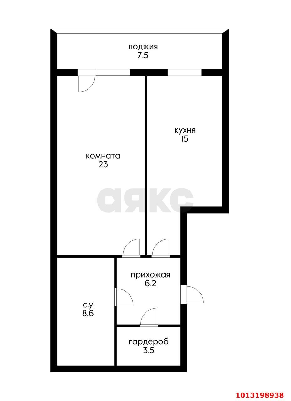 Фото №13: 1-комнатная квартира 64 м² - Краснодар, Центральный, ул. Заводская, 19