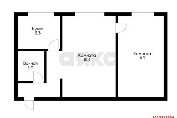 Фото №2: 2-комнатная квартира 46 м² - Краснодар, мкр. Черёмушки, ул. Стасова, 157