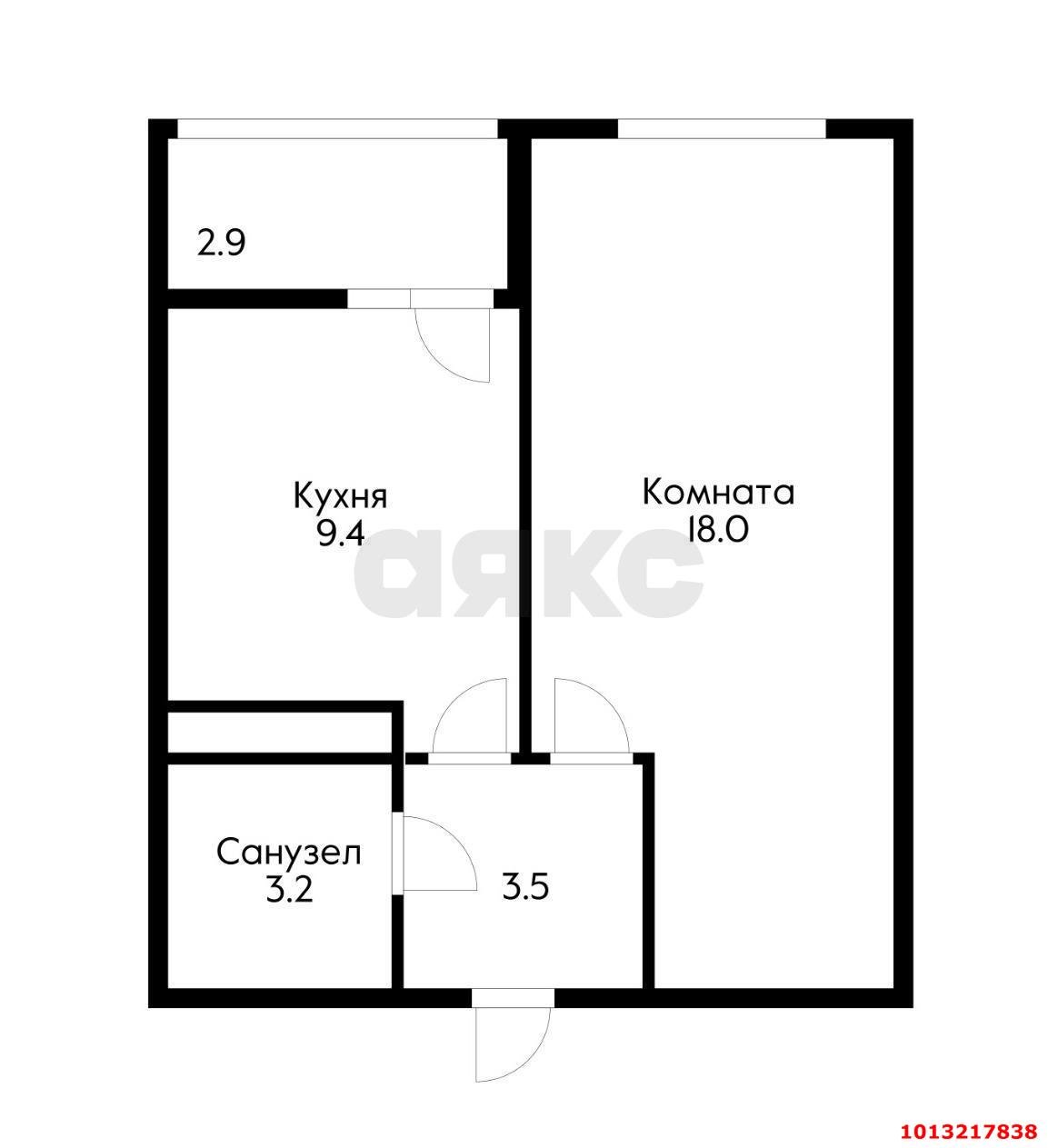 Фото №12: 1-комнатная квартира 36 м² - Краснодар, Славянский, ул. Заполярная, 39к5