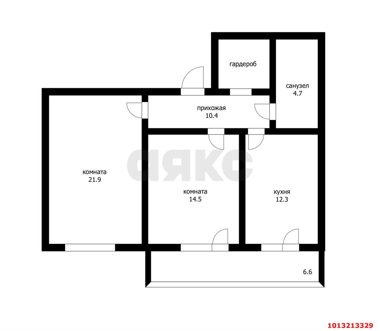 Фото №18: 2-комнатная квартира 71 м² - Краснодар, жилой комплекс Ставропольский, ул. Селезнёва, 4/13к1