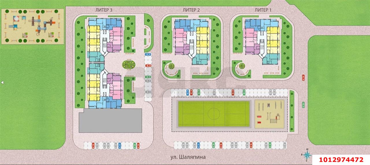 Фото №13: 2-комнатная квартира 63 м² - Краснодар, жилой комплекс Жемчужина, ул. имени Ф.И. Шаляпина, 30/1