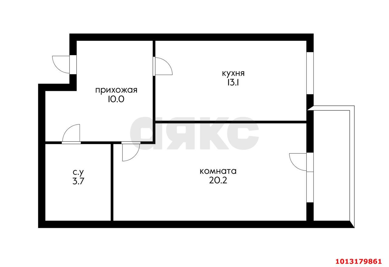 Фото №4: 1-комнатная квартира 49 м² - Краснодар, Калинино, ул. 1 Мая, 388/2