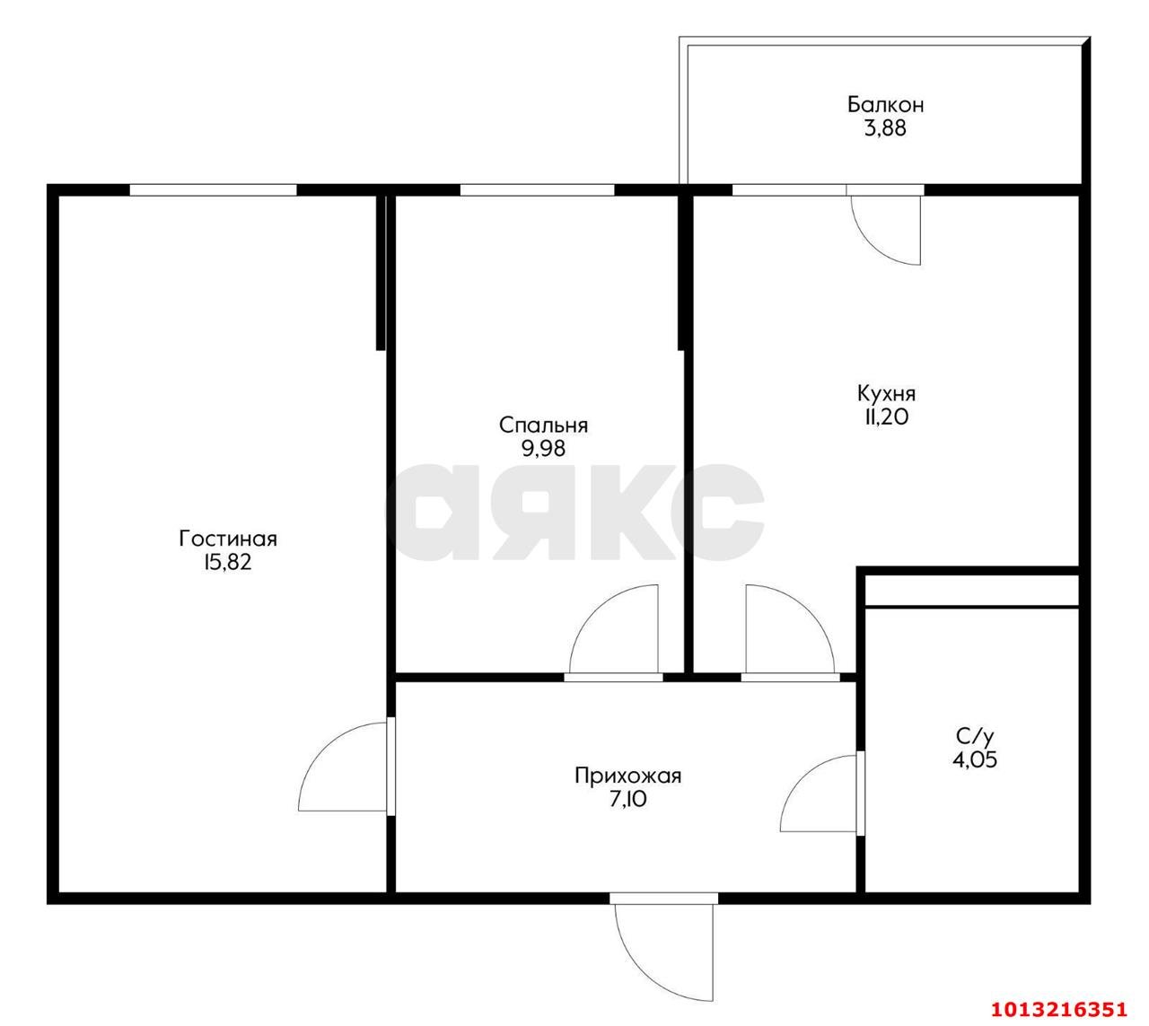 Фото №6: 2-комнатная квартира 54 м² - Краснодар, жилой комплекс Россинский Парк, ул. Командорская, 15