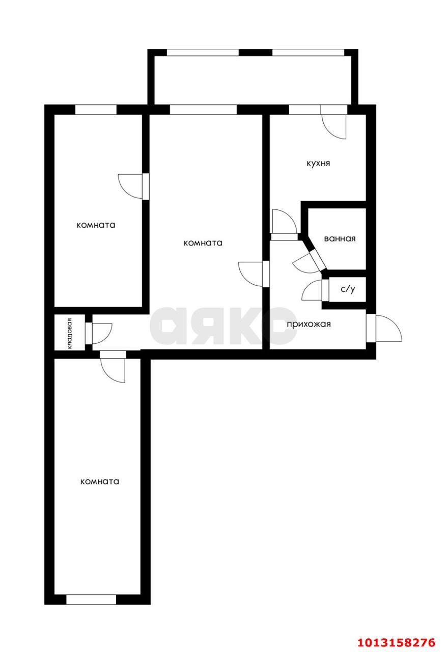 Фото №18: 3-комнатная квартира 68 м² - Краснодар, Черёмушки, ул. Бургасская, 63