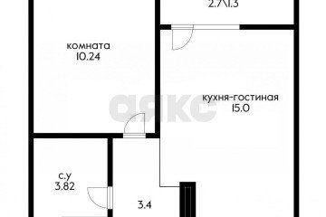 Фото №4: 1-комнатная квартира 34 м² - Краснодар, мкр. Сады Калинина, ул. Средняя, 30/7