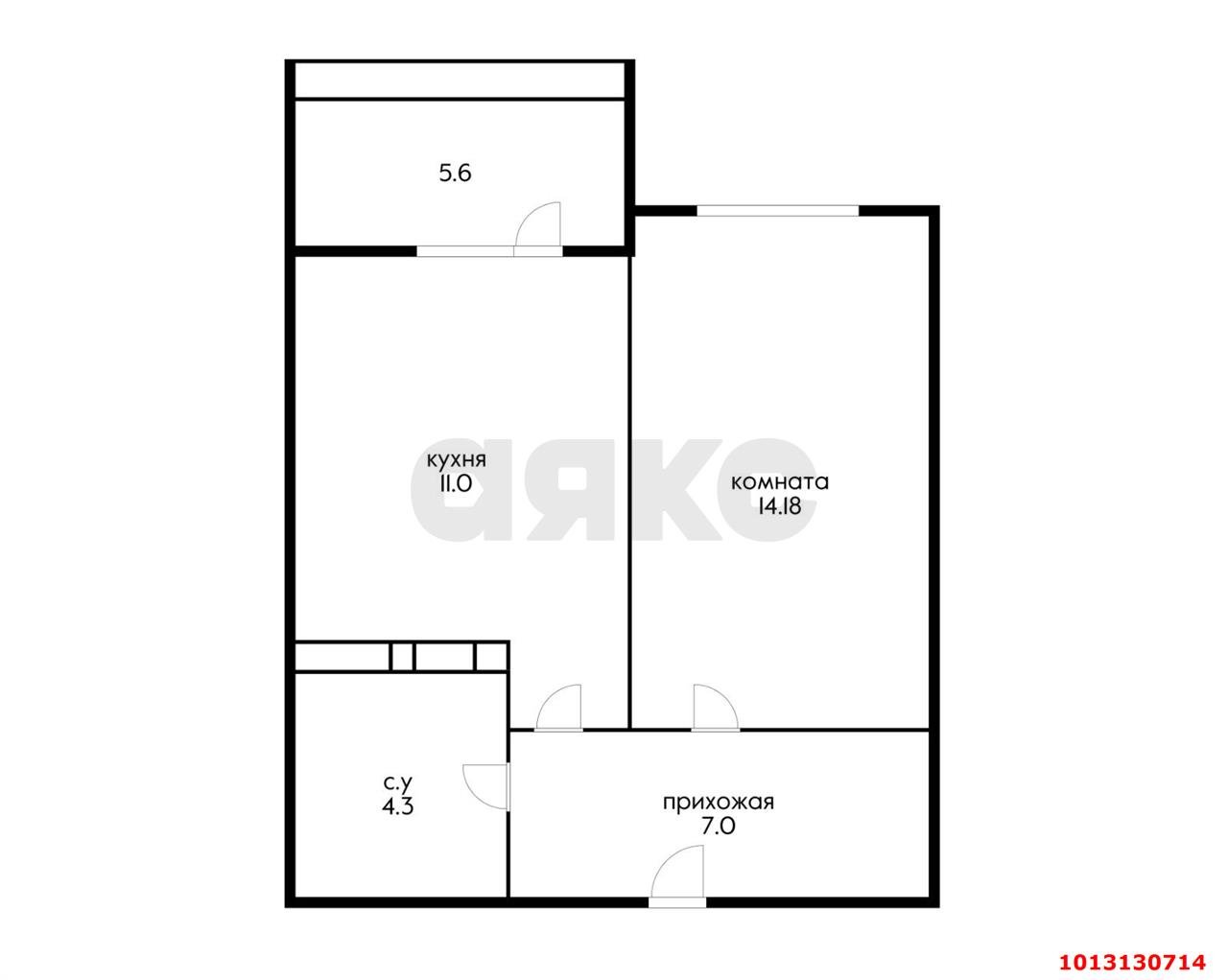 Фото №4: 1-комнатная квартира 41 м² - Краснодар, Прикубанский внутригородской округ, ул. Кирилла Россинского, 3/1