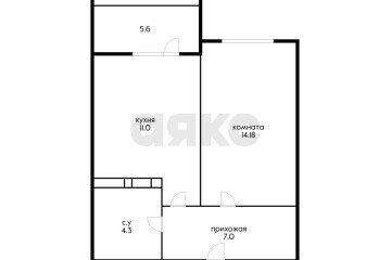 Фото №4: 1-комнатная квартира 41 м² - Краснодар, мкр. Прикубанский внутригородской округ, ул. Кирилла Россинского, 3/1