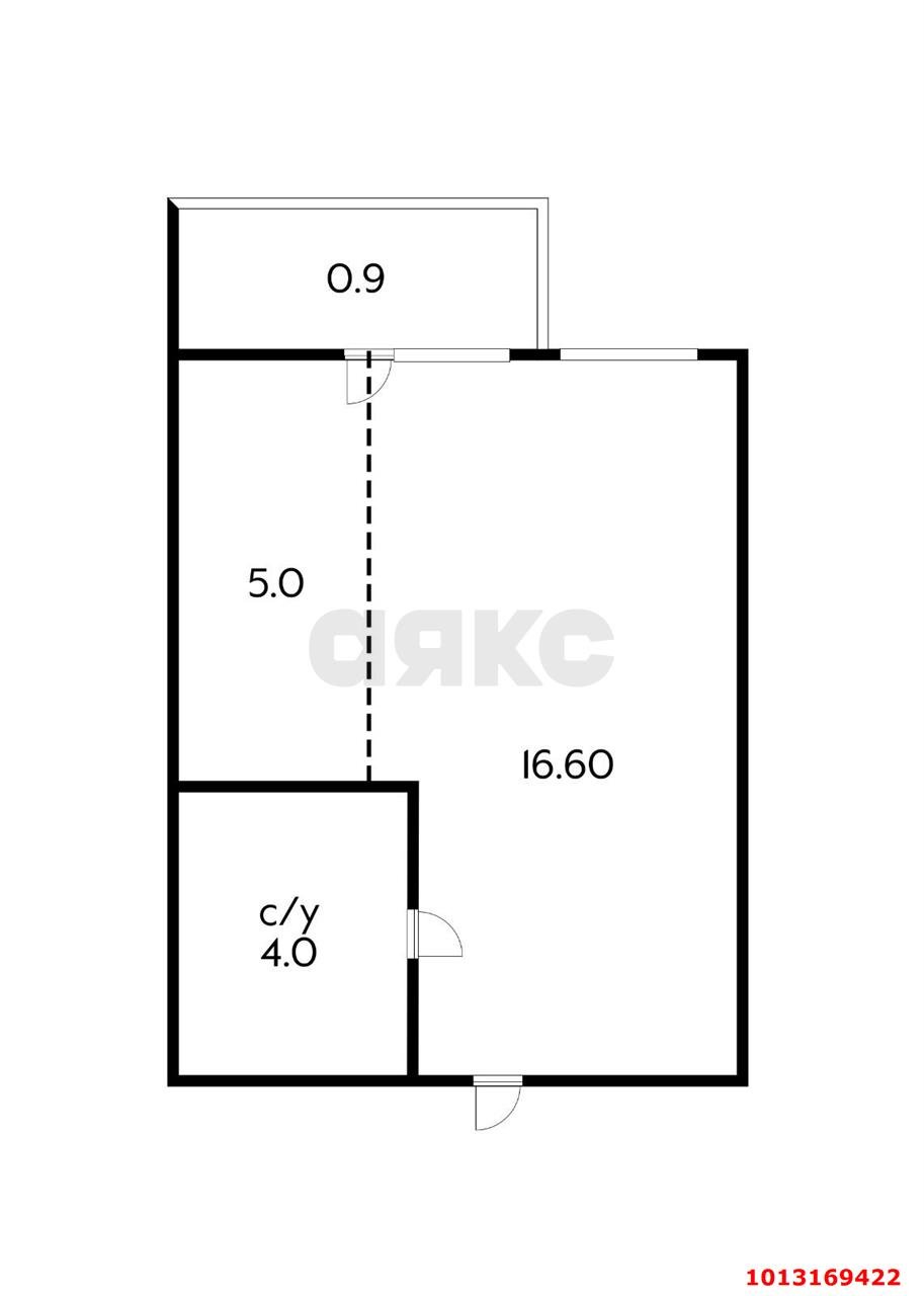 Фото №1: Студия 25 м² - Краснодар, жилой комплекс Нeo-квартал Красная Площадь, ул. им. Мурата Ахеджака, 12к8