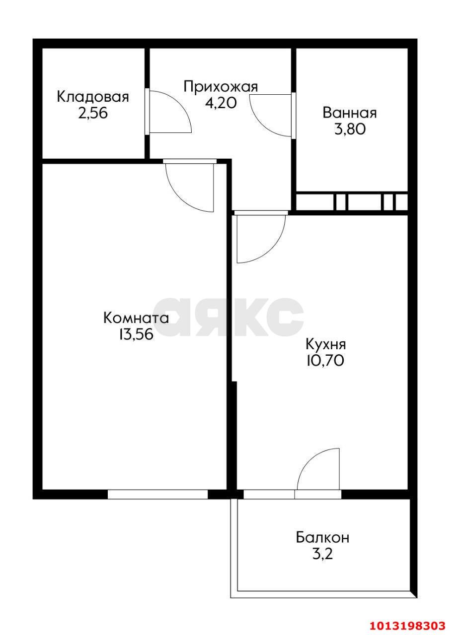 Фото №11: 1-комнатная квартира 38 м² - Краснодар, Молодёжный, ул. Дубравная, 1