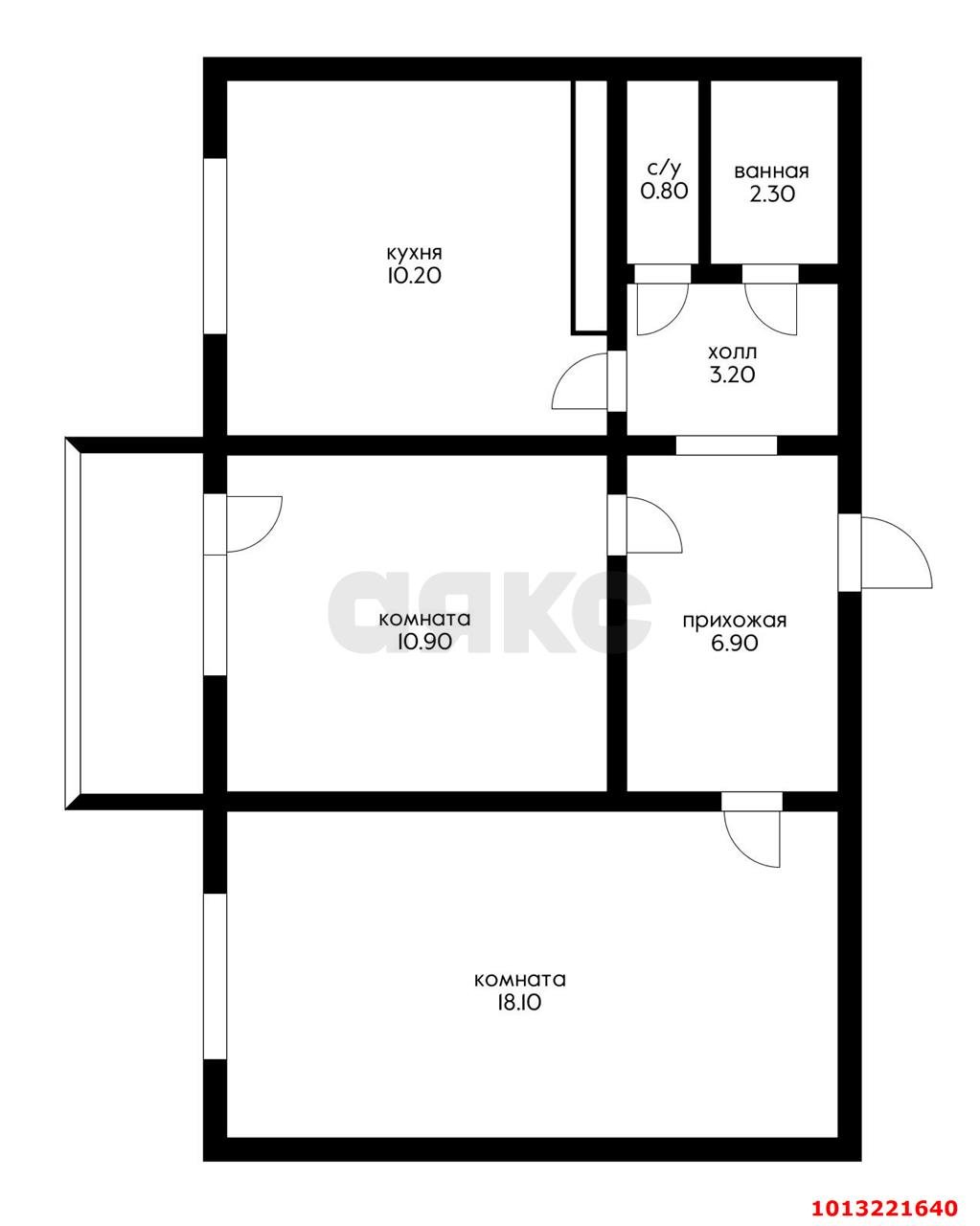 Фото №14: 2-комнатная квартира 52 м² - Краснодар, Молодёжный, ул. Душистая, 61