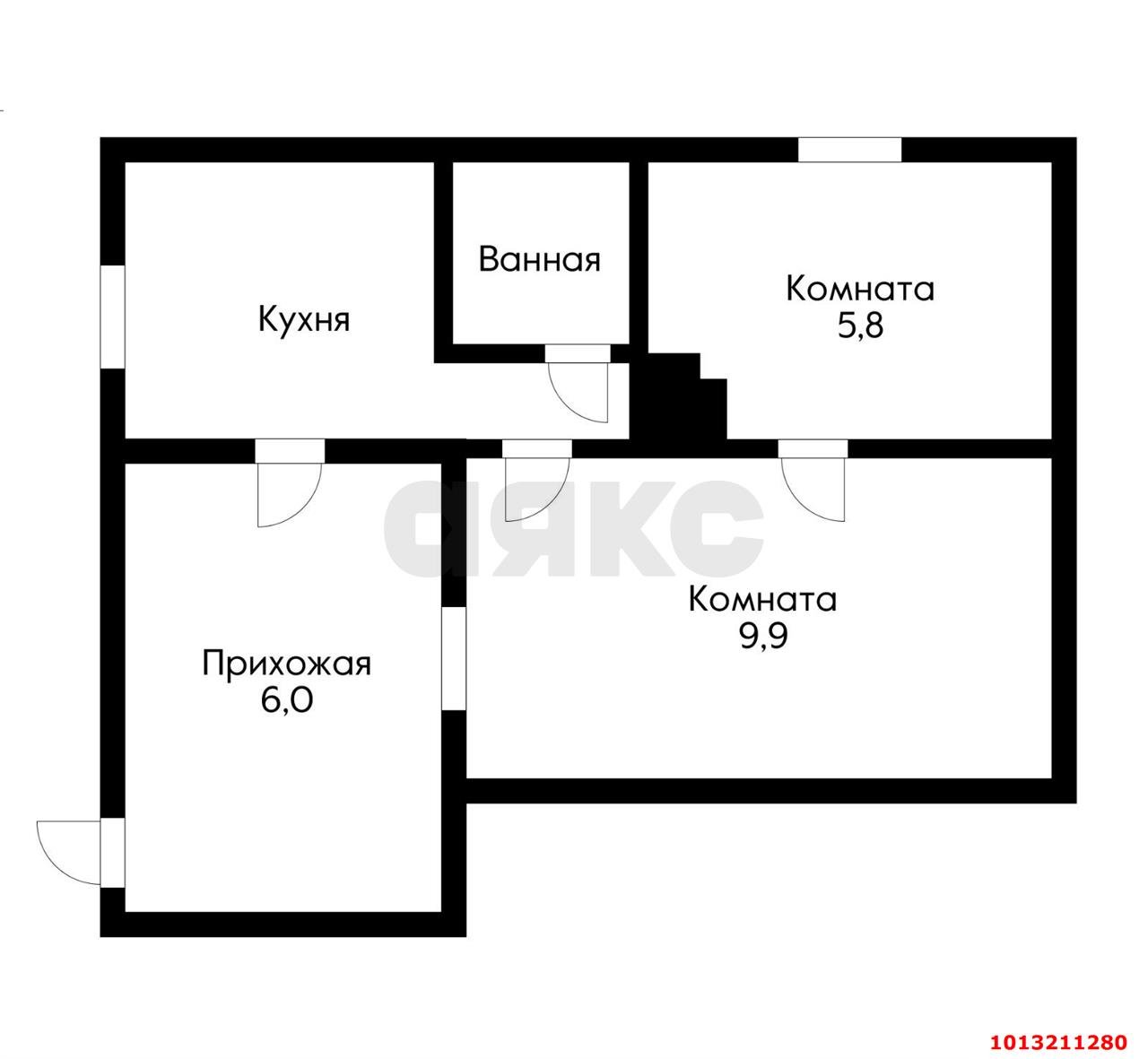 Фото №11: 2-комнатная квартира 30 м² - Краснодар, Центральный, ул. Чапаева, 109