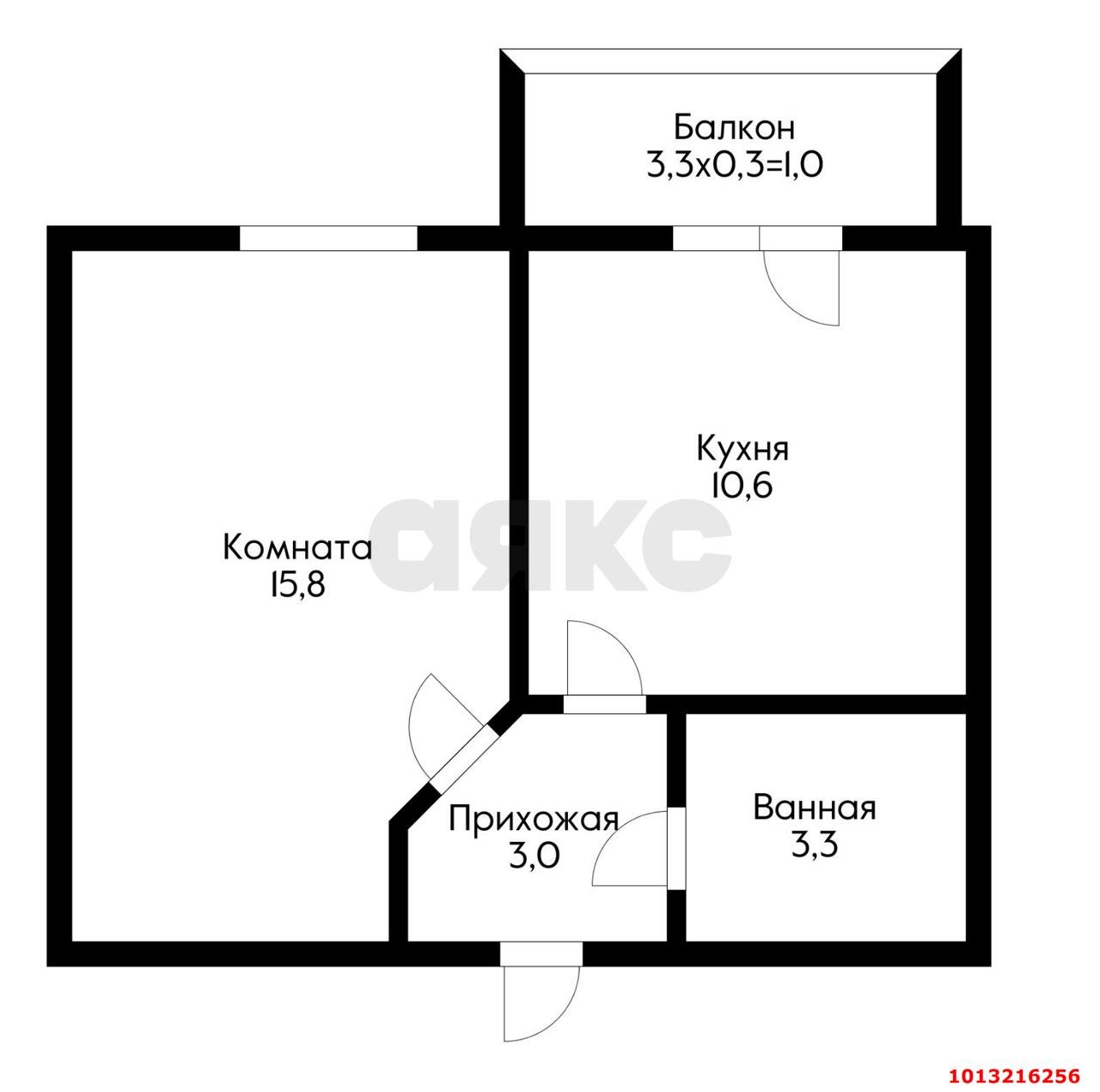 Фото №5: 1-комнатная квартира 36 м² - Новая Адыгея, жилой комплекс Мега, ул. Бжегокайская, 90/3к2