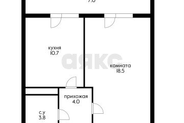 Фото №1: 1-комнатная квартира 44 м² - Краснодар, мкр. Гидростроителей, ул. Гидростроителей, 59/2