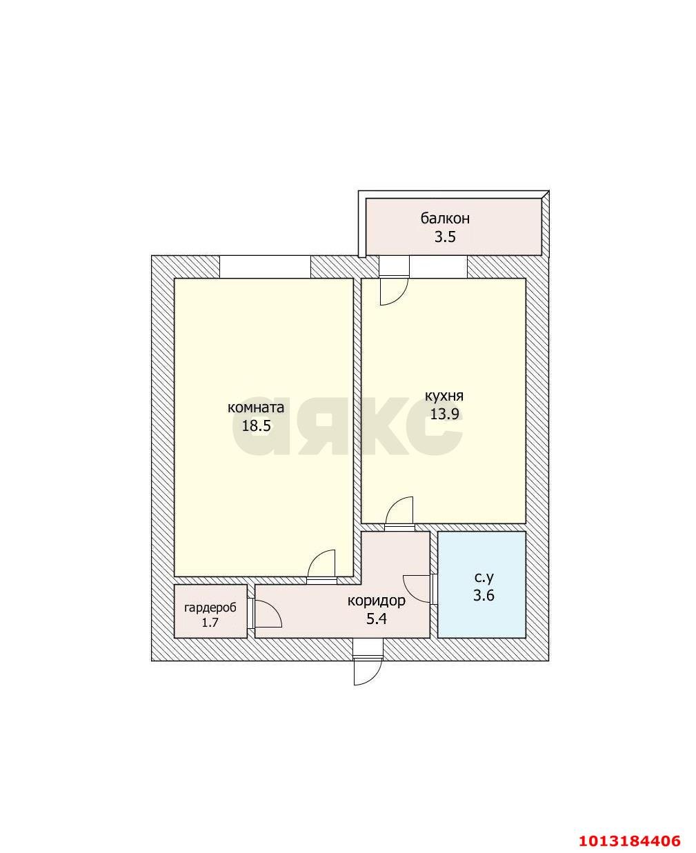 Фото №10: 1-комнатная квартира 47&nbsp;м², 7/17&nbsp;эт. - Краснодар, Карасунский внутригородской округ, ЖК Восток, ж/м Пашковский, ул. Лавочкина, 13