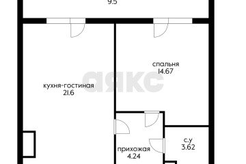 Фото №2: 1-комнатная квартира 54 м² - Краснодар, мкр. имени Петра Метальникова, ул. Петра Метальникова, 36