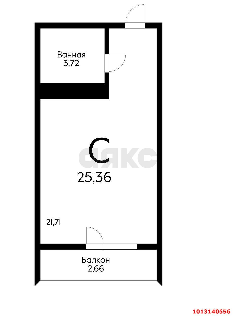 Фото №11: Студия 24 м² - Краснодар, Славянский, ул. Заполярная, 37к3