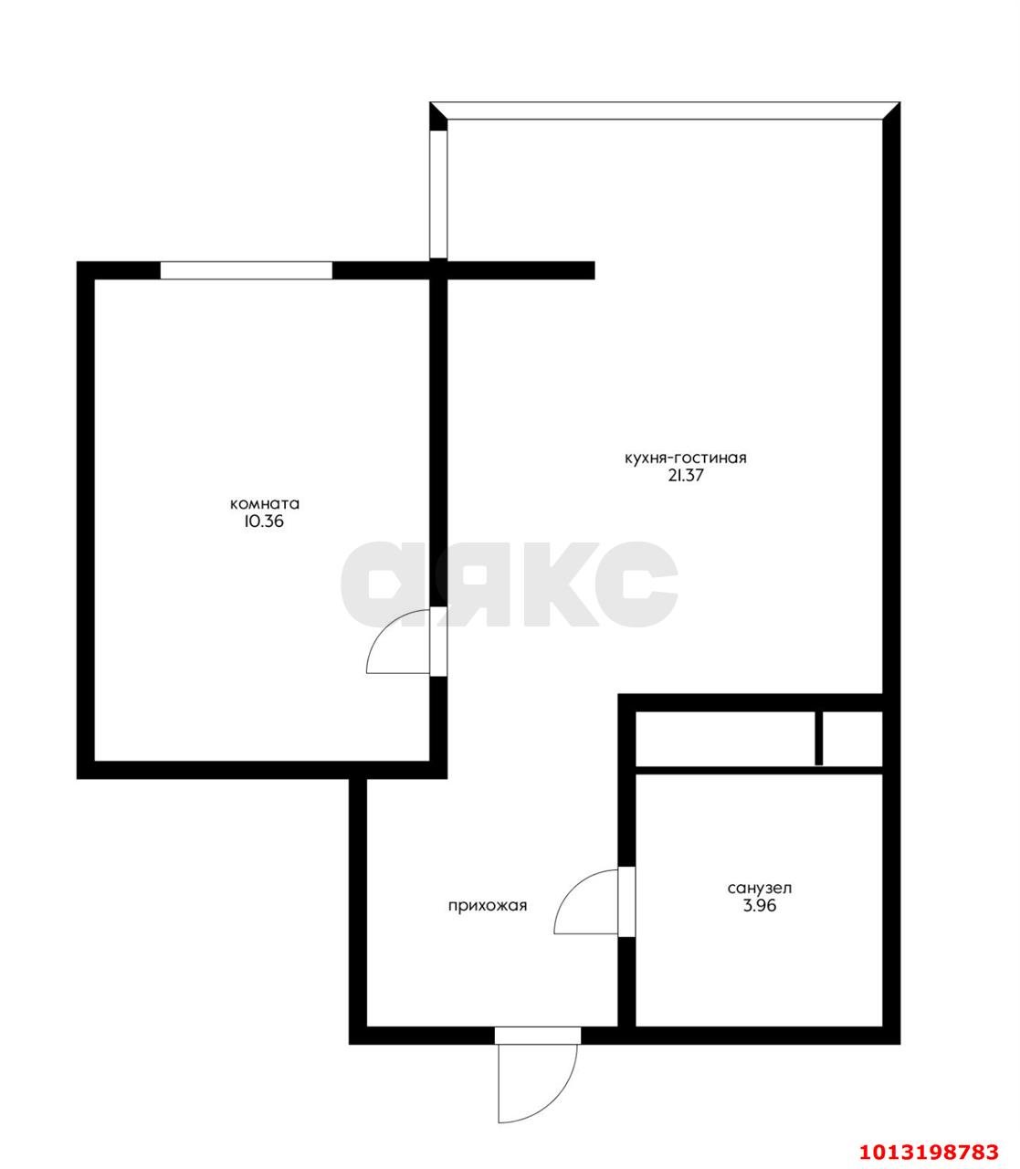 Фото №13: 1-комнатная квартира 35 м² - Краснодар, жилой комплекс Айвазовский, ул. Старокубанская, 123А