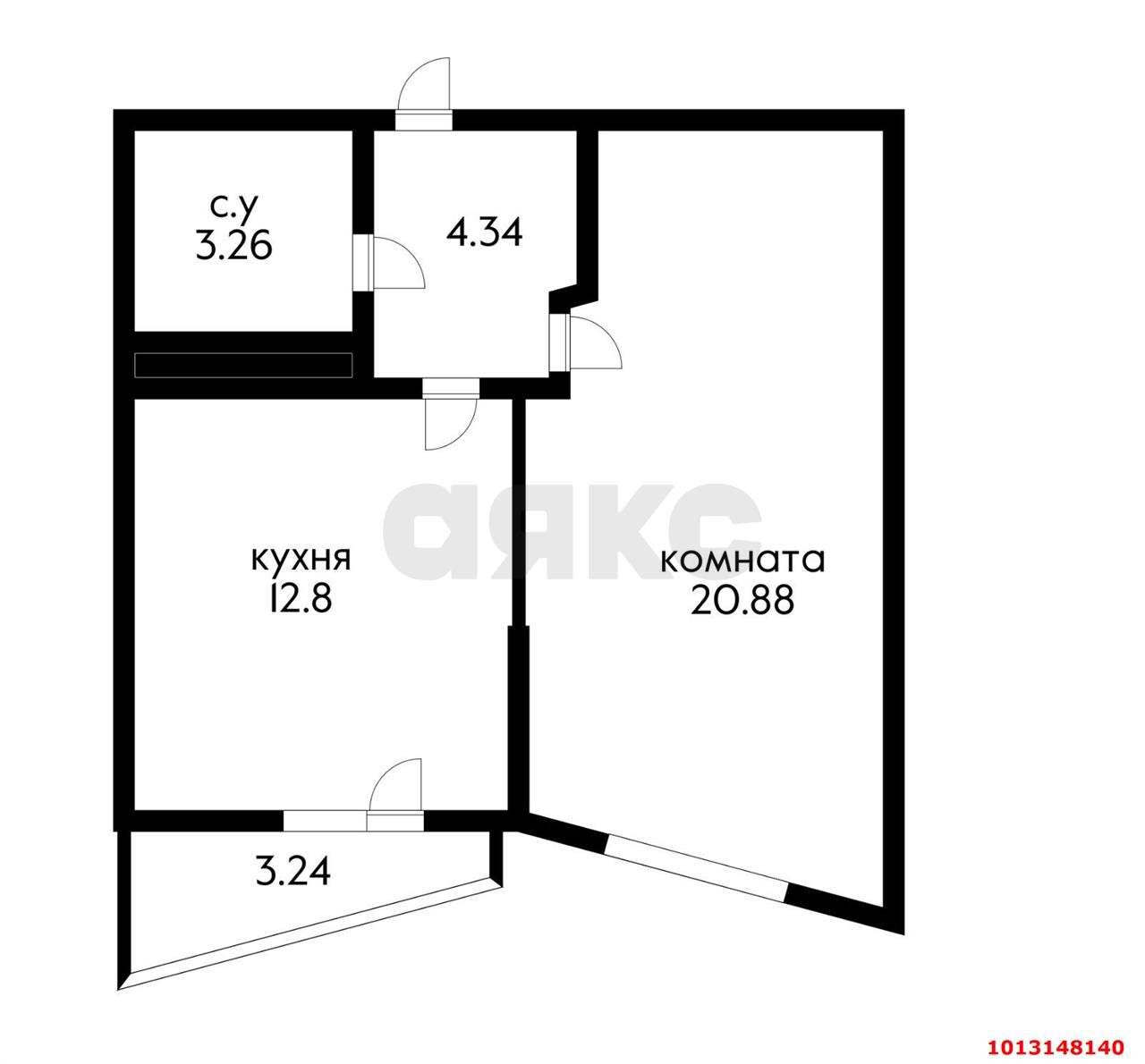 Фото №15: 1-комнатная квартира 45 м² - Краснодар, жилой комплекс Гарантия, ул. Восточно-Кругликовская, 42/3к2