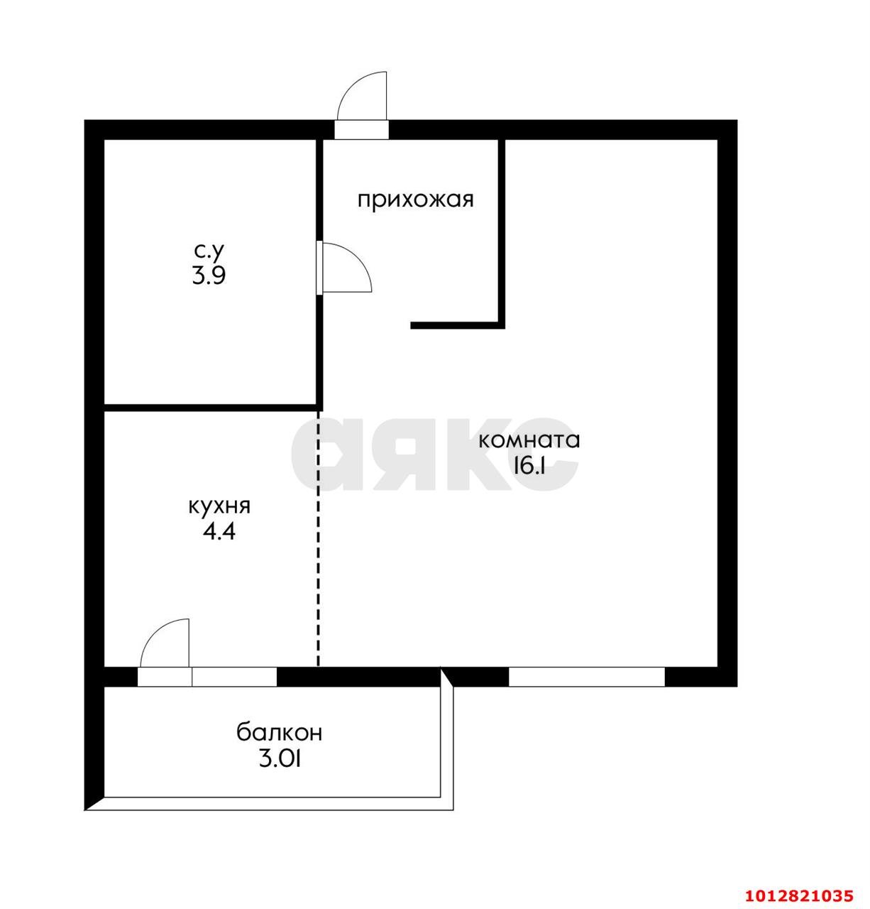 Фото №2: Студия 30 м² - Краснодар, Губернский, ул. имени Героя Георгия Бочарникова, 14/1