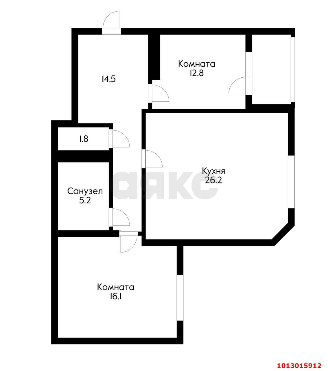 Фото №13: 2-комнатная квартира 76 м² - Краснодар, имени Маршала Жукова, ул. Александра Покрышкина, 4/4