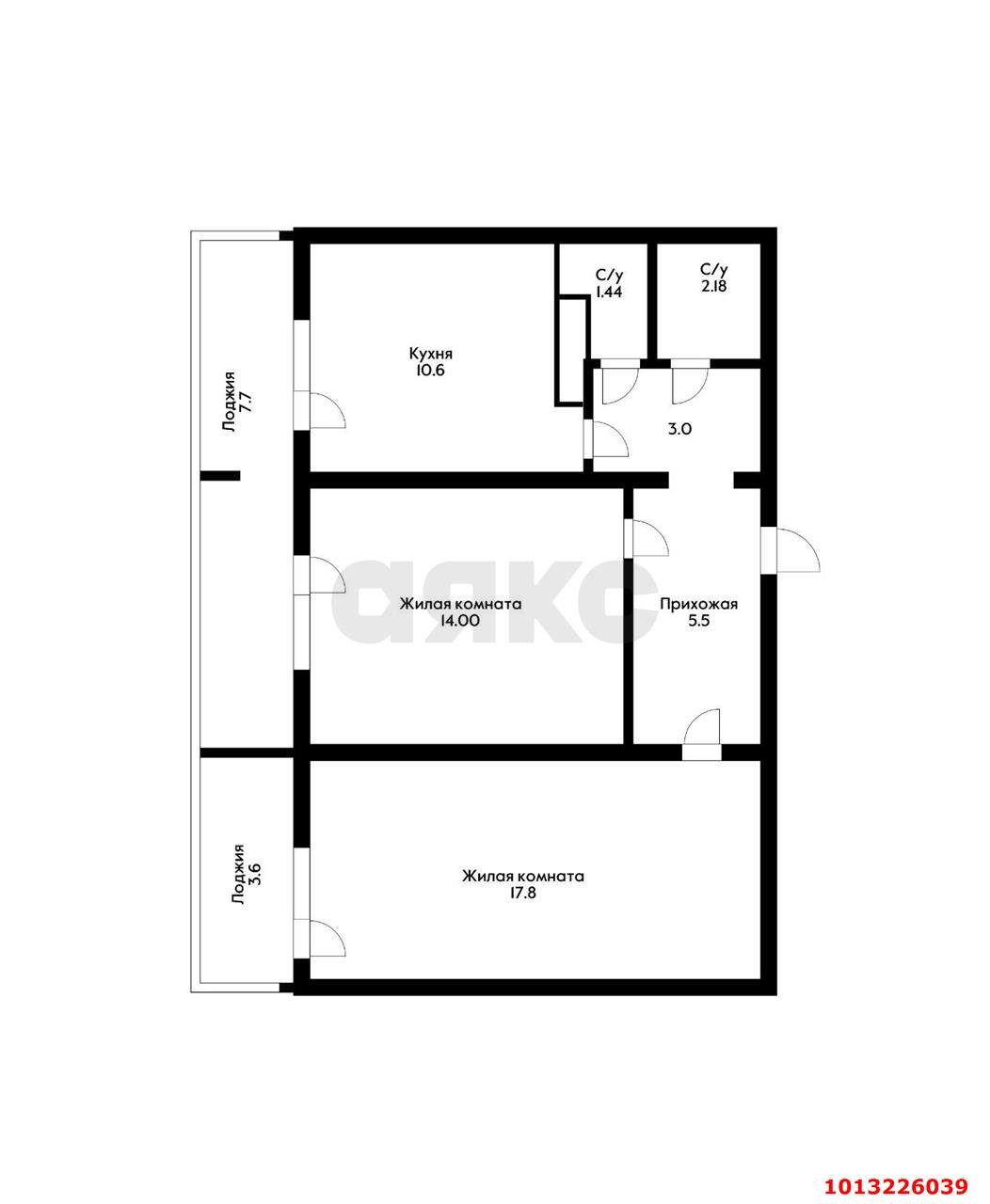 Фото №14: 2-комнатная квартира 65 м² - Краснодар, Московский, ул. имени Николая Семеновича Котлярова, 11