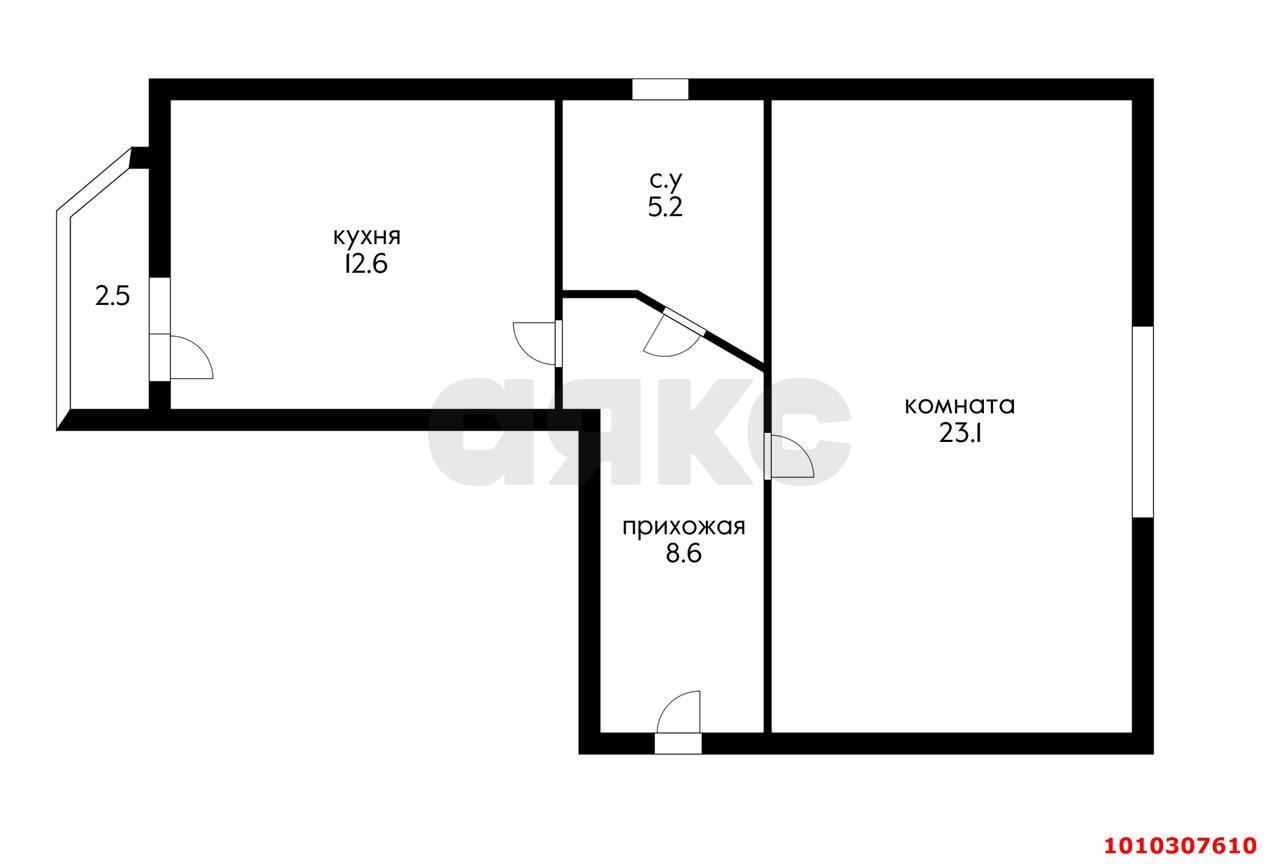 Фото №15: 2-комнатная квартира 52 м² - Краснодар, Новознаменский, ул. Есенина, 30В