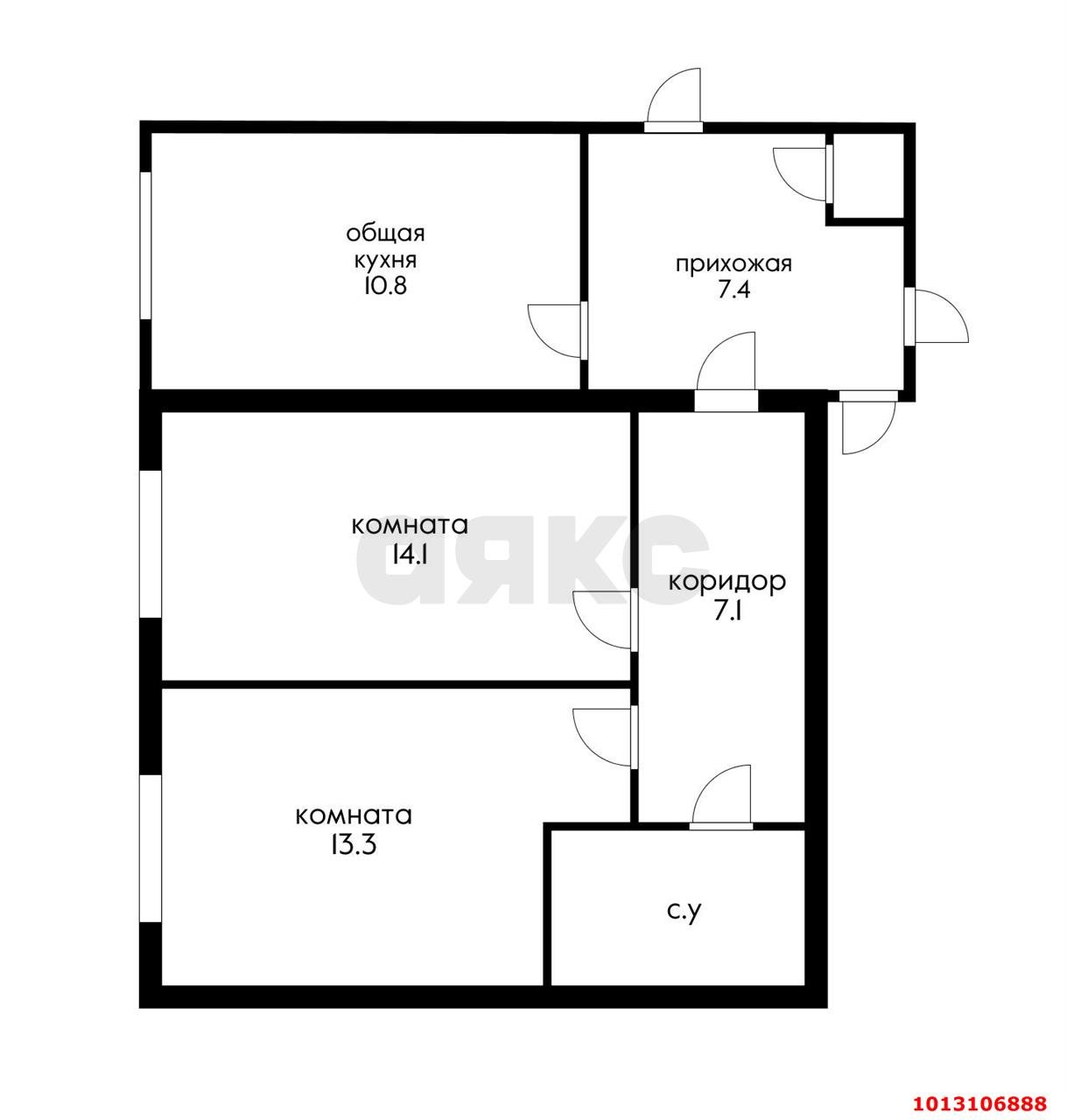 Фото №7: 1-комнатная квартира 39&nbsp;м², 4/9&nbsp;эт. - Краснодар, Центральный внутригородской округ, мкр. Черёмушки, ул. Старокубанская, 40