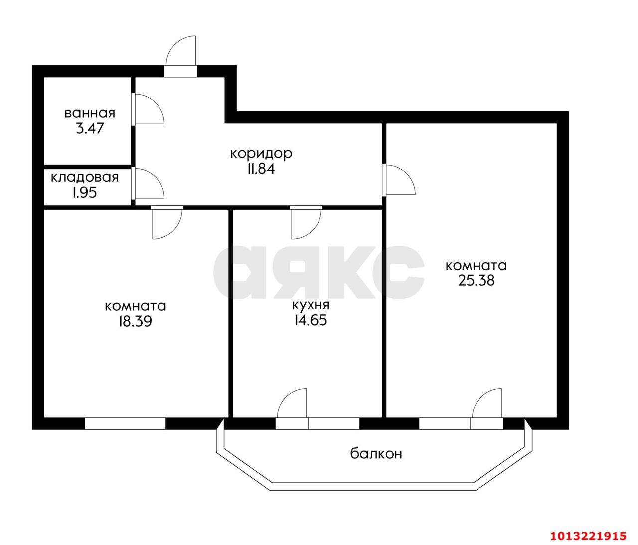 Фото №10: 2-комнатная квартира 80 м² - Краснодар, Фестивальный, ул. Атарбекова, 7