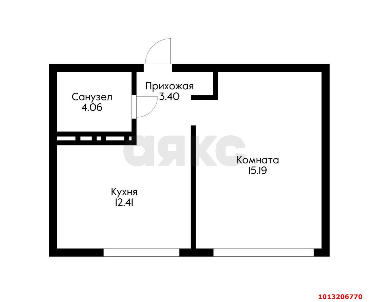 Фото №6: 1-комнатная квартира 38 м² - Краснодар, Черёмушки, ул. Обрывная, 132/1