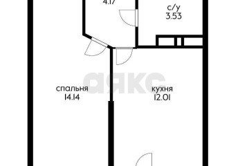 Фото №3: 1-комнатная квартира 35 м² - Краснодар, мкр. жилой комплекс Облака, ул. имени Генерала Корнилова, 9А