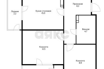 Фото №3: 2-комнатная квартира 51 м² - Краснодар, мкр. жилой комплекс Стрижи, 