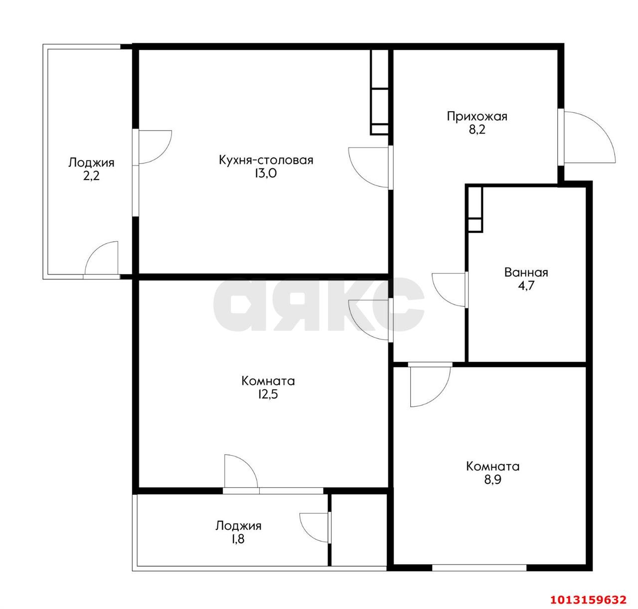 Фото №3: 2-комнатная квартира 47 м² - Краснодар, жилой комплекс Стрижи, 