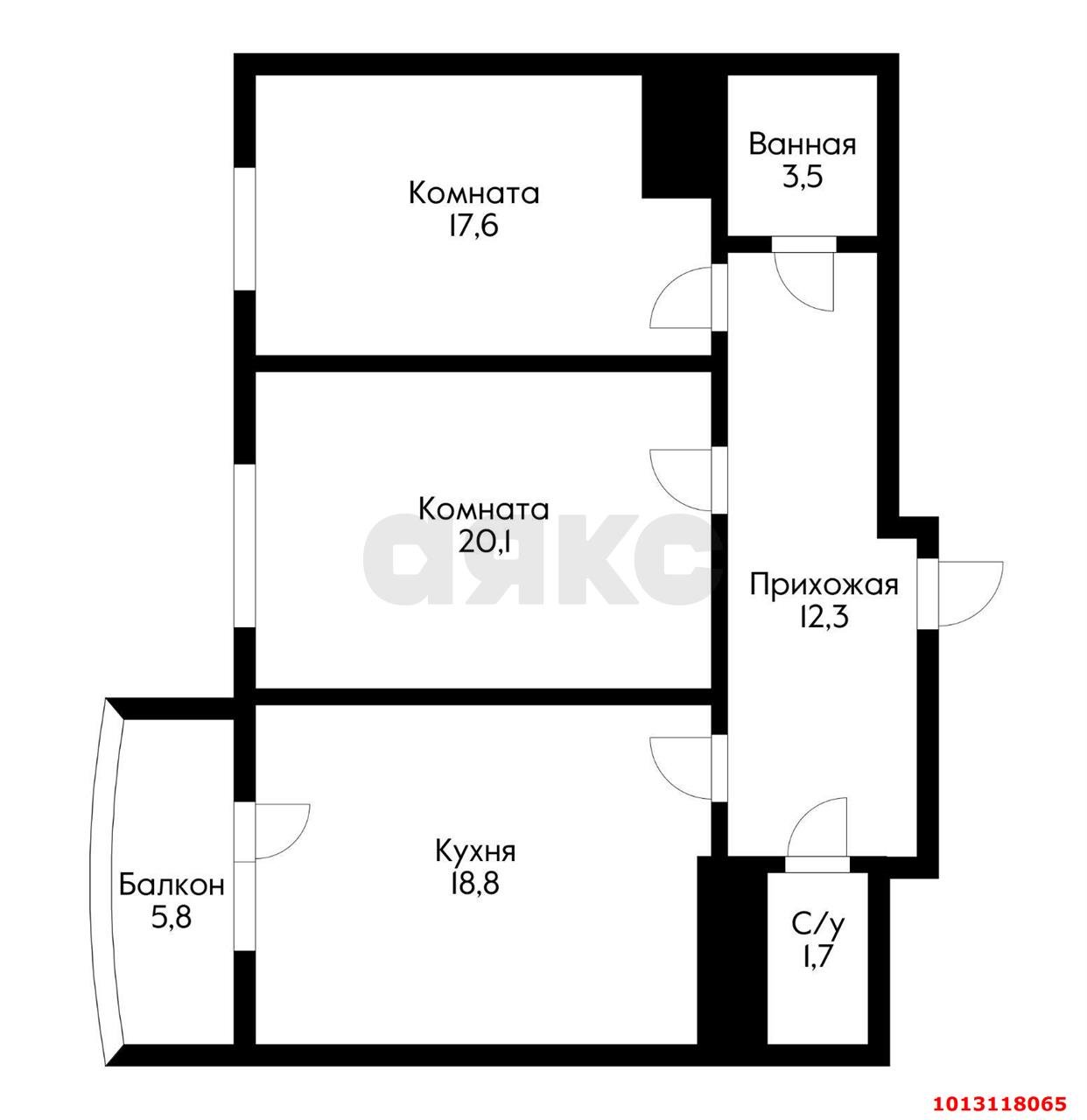 Фото №9: 2-комнатная квартира 80 м² - Краснодар, жилой комплекс Империал, ул. Бородинская, 137/1