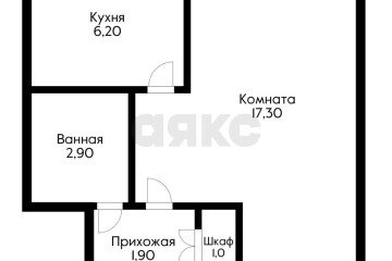 Фото №2: 1-комнатная квартира 28 м² - Краснодар, мкр. имени Н.И. Вавилова, ул. имени Калинина, 78