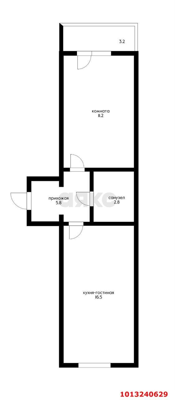 Фото №11: 1-комнатная квартира 40 м² - Новая Адыгея, жилой комплекс Родной Дом, ул. Бжегокайская, 31/8к1